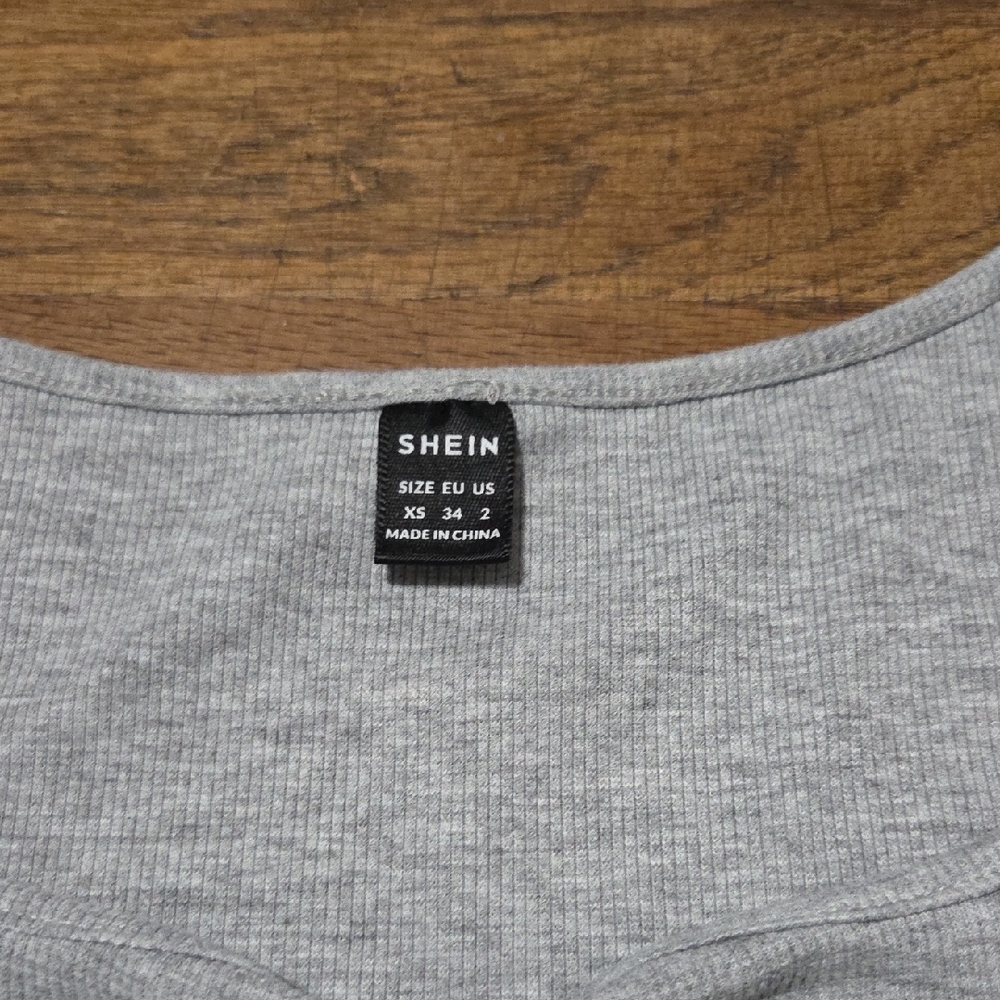 🔵3/$13 SHEIN Scoop Neck Thermal Baby Tee - Picture 2 of 7
